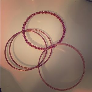 Metal rose gold bracelets brand new